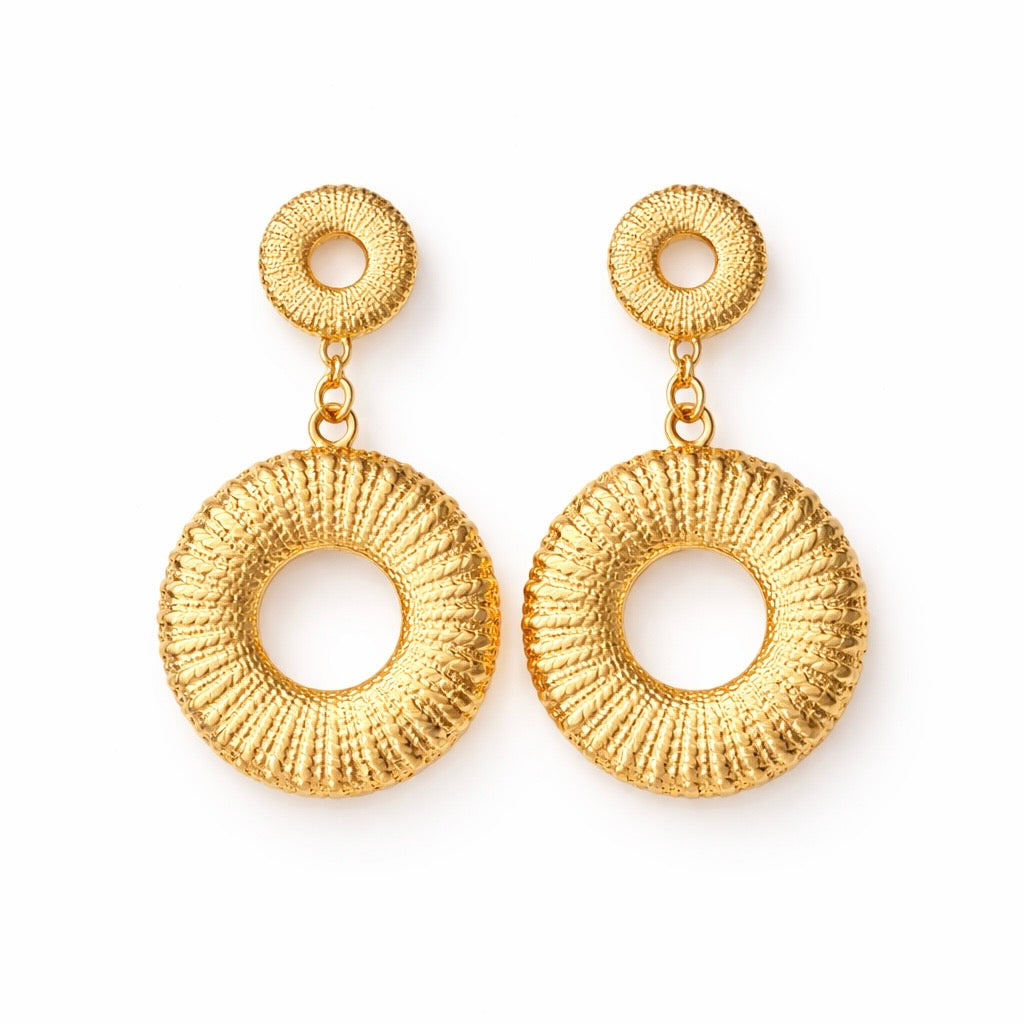 Twin Halo Hoops